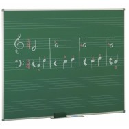 Pizarra estratificada verde 5 pentagramas 122x244