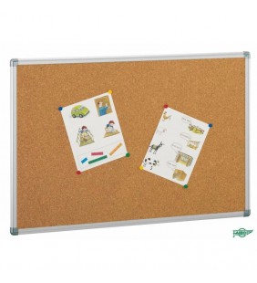 Tablero de corcho solido. Marco de aluminio 100x150