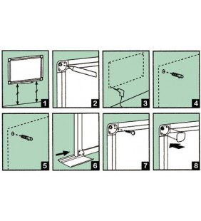 Tablero de corcho solido tapizado 60x90