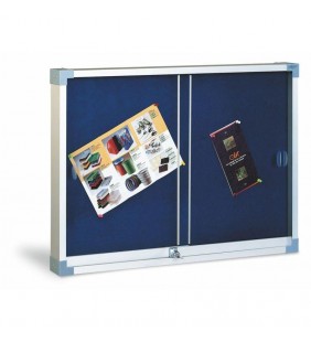 Vitrina tapizada puerta de metacrilato 80x100