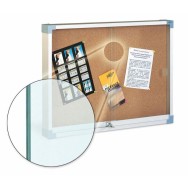Vitrina superficie de corcho cristal de seguridad 100x150