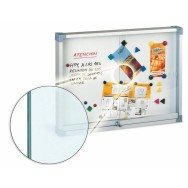 Vitrina metalica blanca cristal de seguridad 90x120