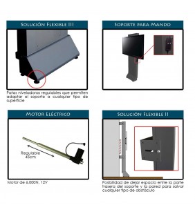 Soporte de pared motorizao